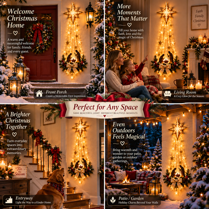 🎄 Christmas Hot Sale - 49% OFF✨ Bethlehem Star of Faith ✝️- Lighted Nativity Wall Decor