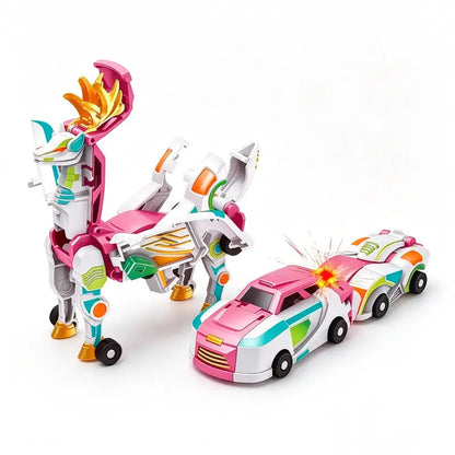 Magnetic Transforming Dragon Race Car! 2-in-1 Transformable Dragon & Racing Vehicle Toy🚗