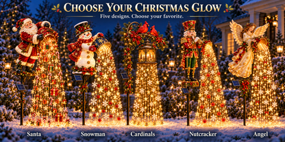 🎄 Christmas Starlight Cascade – Solar LED Garden Stake Lights