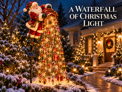 🎄 Christmas Starlight Cascade – Solar LED Garden Stake Lights