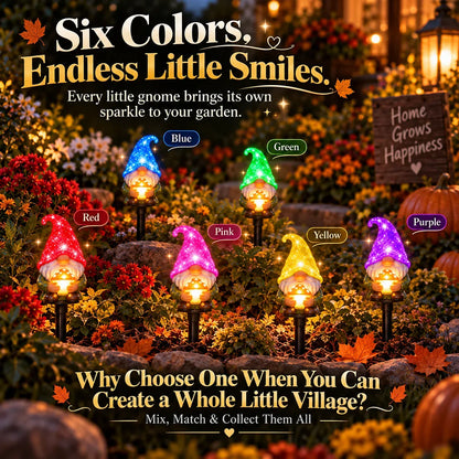 🎄 10-Piece Solar Christmas Gnome Garden Lights | Pathway Décor