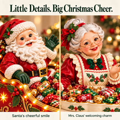 🎄 Light-Up Christmas Candy Bowl – Charming Holiday Tabletop Decor ✨Free Shipping