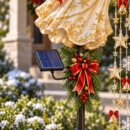 🎄 Christmas Sale – Angel’s Starlight Cascade Solar LED Garden Stake Light ✨