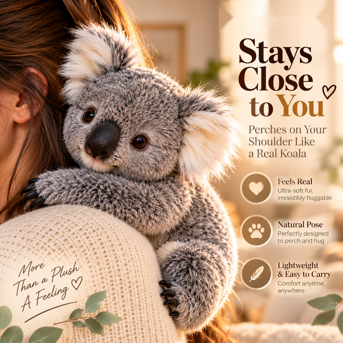 🐨❤️ KoalaPal™ – Huggable Koala Companion | A Little Friend to Hold Close