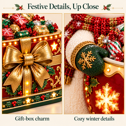 🎄 Light-Up Christmas Candy Bowl – Charming Holiday Tabletop Decor ✨Free Shipping