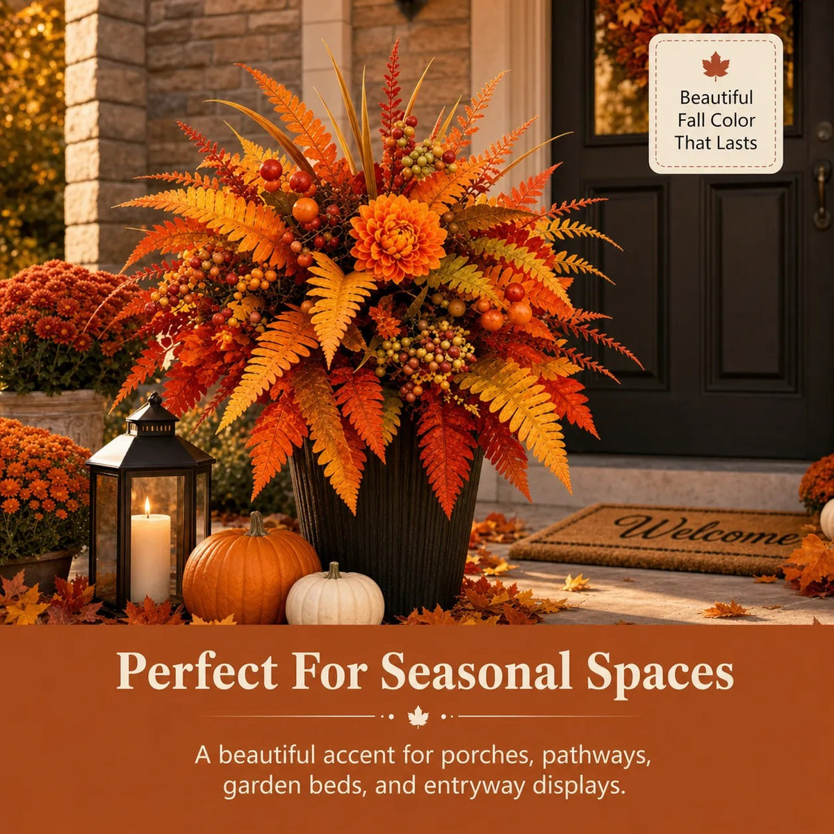 🍂 Autumn Hot Sale | Harvest Welcome Garden Stake Arrangement™ – Instant Fall Color for Porches, Planters & Entryways