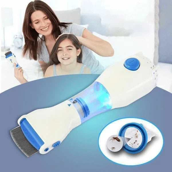 🧼 LiceLift Pro™ Electric Lice Removal Comb – Comb, Capture & Dispose