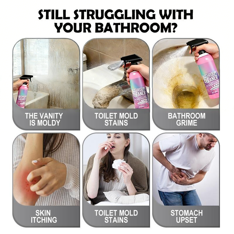 ✨ Bathroom Cleaner: Sparkle in Seconds, No Harsh Fumes