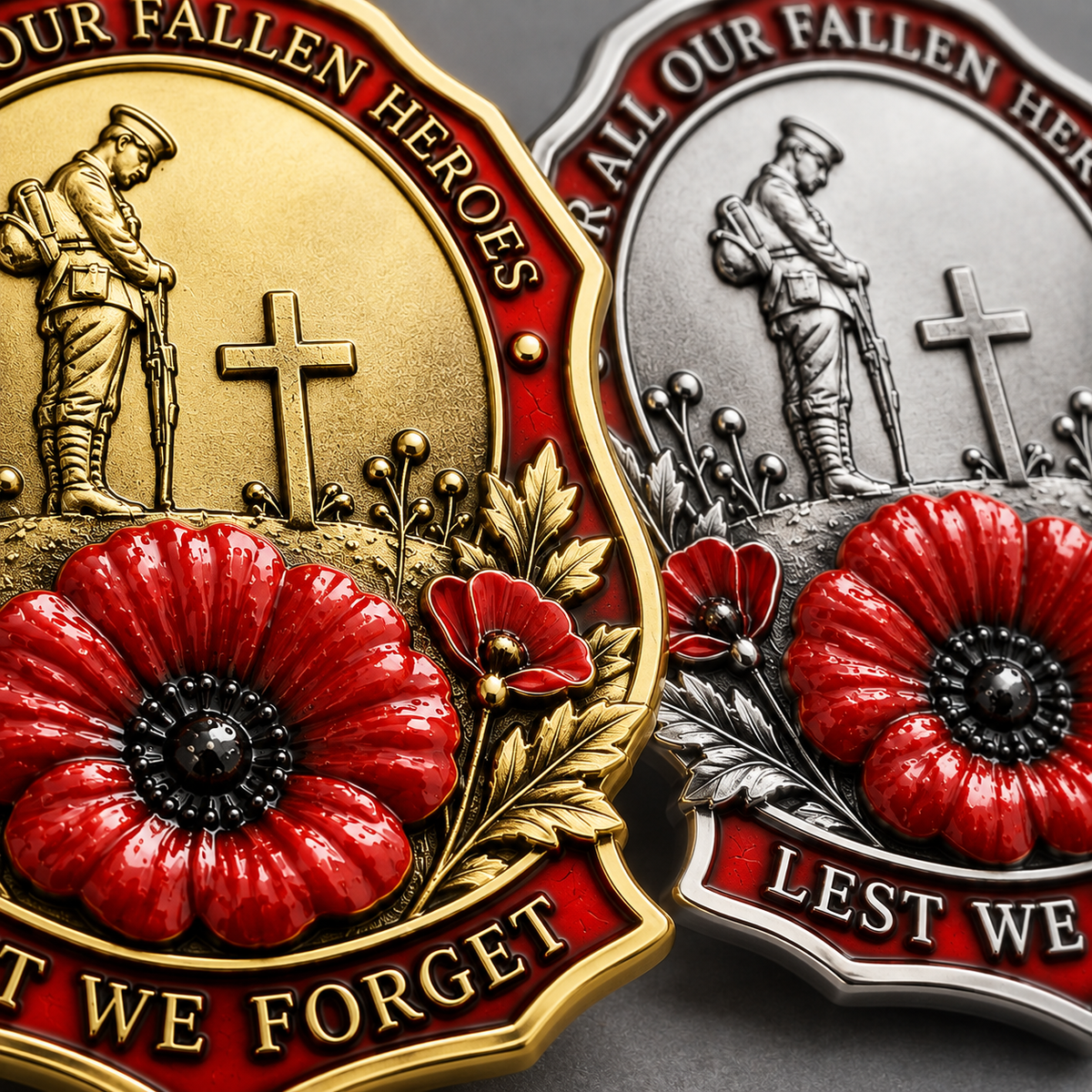 🌺Limited Edition Red Poppy Remembrance Brooch – For All Our Fallen Heroes🎖️