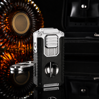 🔥 ForgeLux™ Triple-Flame Refillable Torch Lighter – Vintage Mechanical Edition