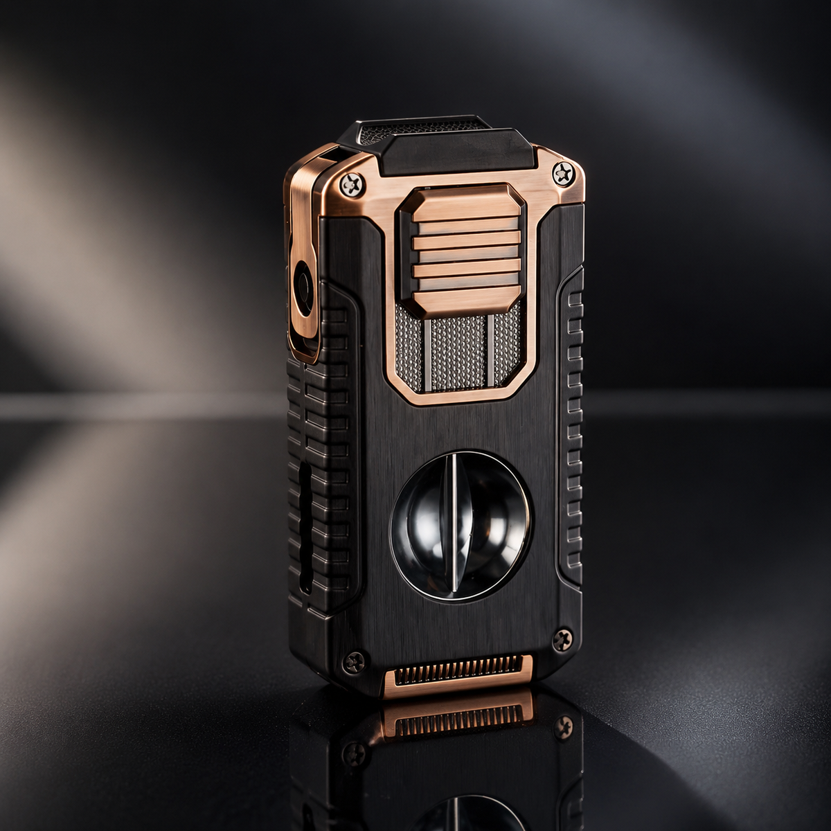 🔥 ForgeLux™ Triple-Flame Refillable Torch Lighter – Vintage Mechanical Edition
