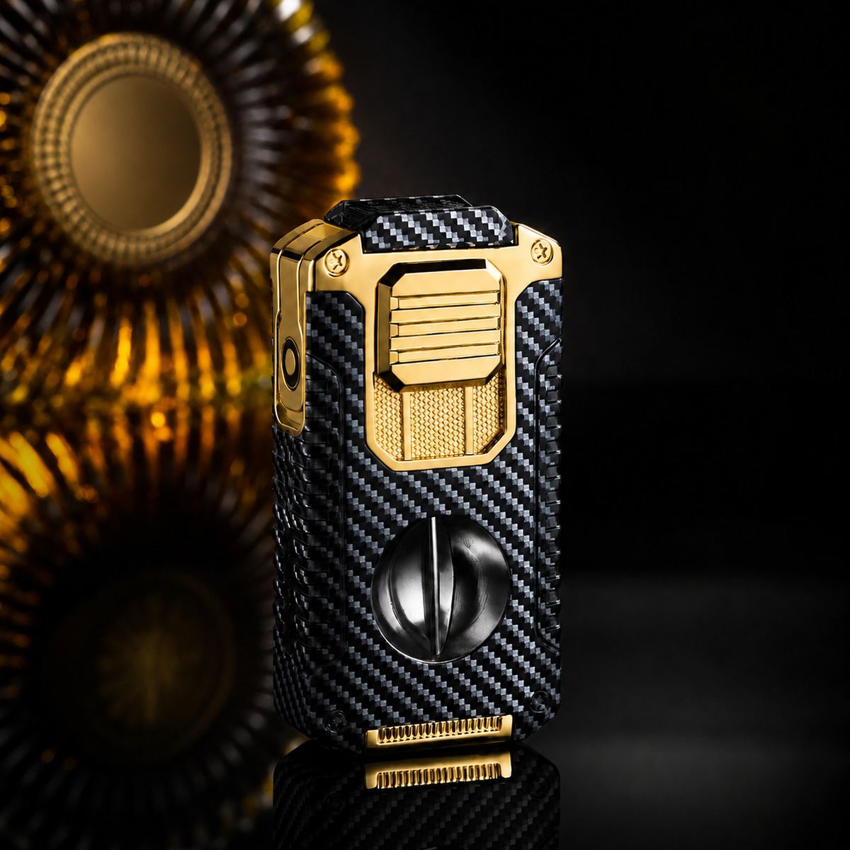 🔥 ForgeLux™ Triple-Flame Refillable Torch Lighter – Vintage Mechanical Edition