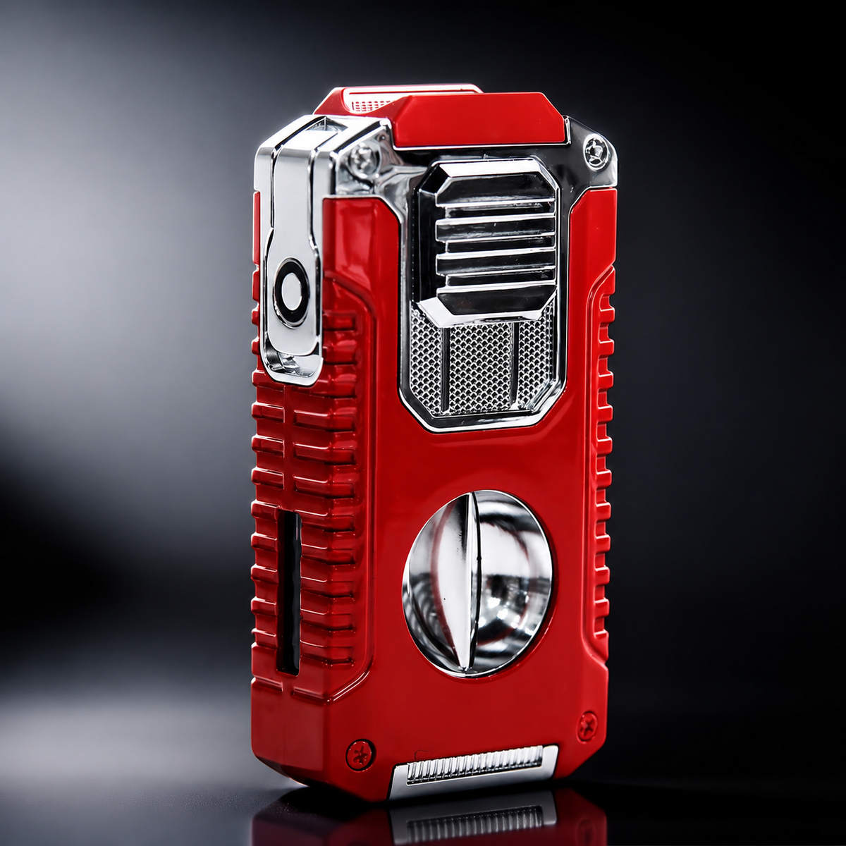 🔥 ForgeLux™ Triple-Flame Refillable Torch Lighter – Vintage Mechanical Edition
