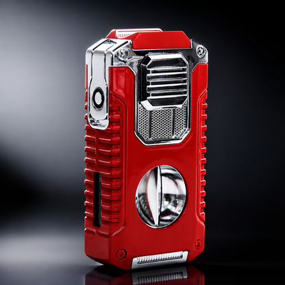 🔥 ForgeLux™ Triple-Flame Refillable Torch Lighter – Vintage Mechanical Edition