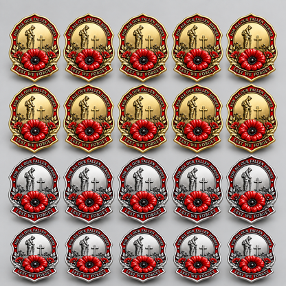 🌺Limited Edition Red Poppy Remembrance Brooch – For All Our Fallen Heroes🎖️