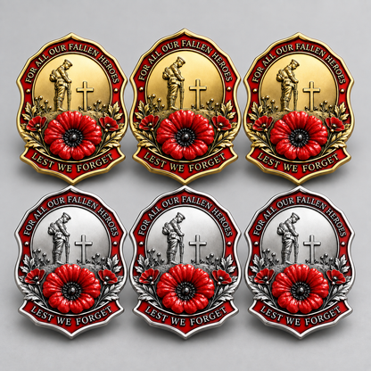 🌺Limited Edition Red Poppy Remembrance Brooch – For All Our Fallen Heroes🎖️
