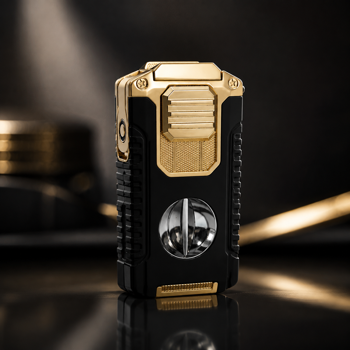 🔥 ForgeLux™ Triple-Flame Refillable Torch Lighter – Vintage Mechanical Edition
