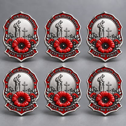 🌺Limited Edition Red Poppy Remembrance Brooch – For All Our Fallen Heroes🎖️