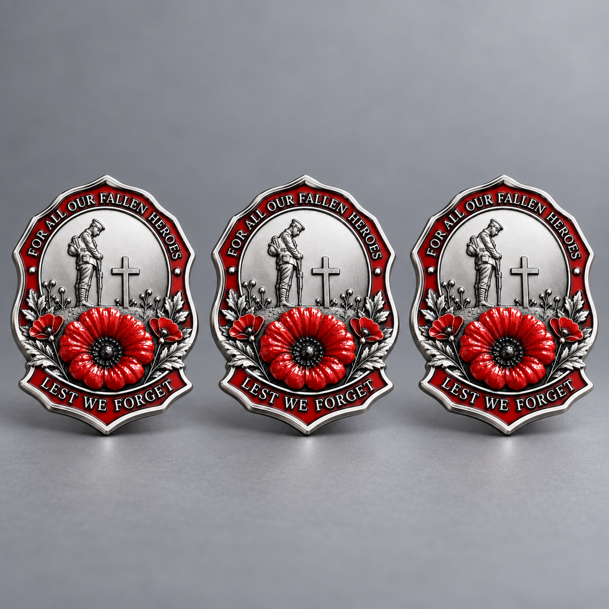 🌺Limited Edition Red Poppy Remembrance Brooch – For All Our Fallen Heroes🎖️