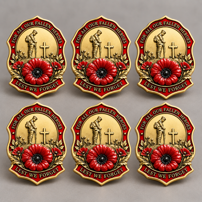 🌺Limited Edition Red Poppy Remembrance Brooch – For All Our Fallen Heroes🎖️
