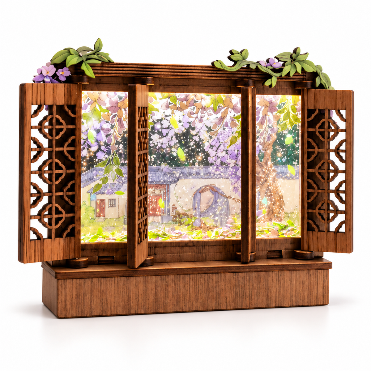 Secret Garden Window™ – Lighted Fridge Magnet with Moving Liquid
