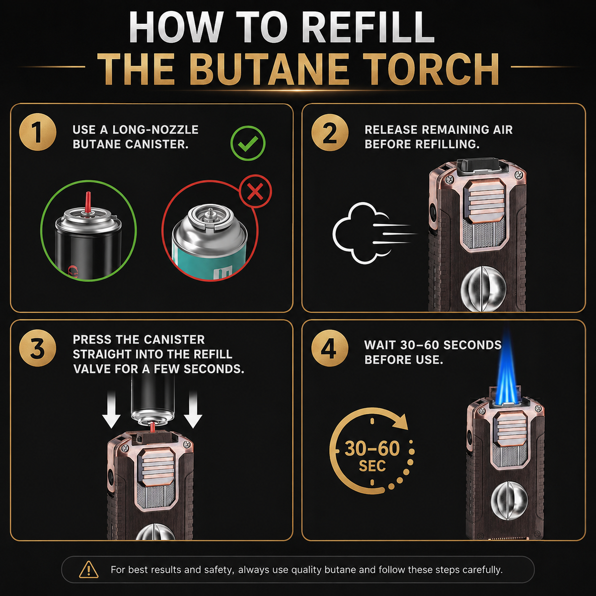 🔥 ForgeLux™ Triple-Flame Refillable Torch Lighter – Vintage Mechanical Edition