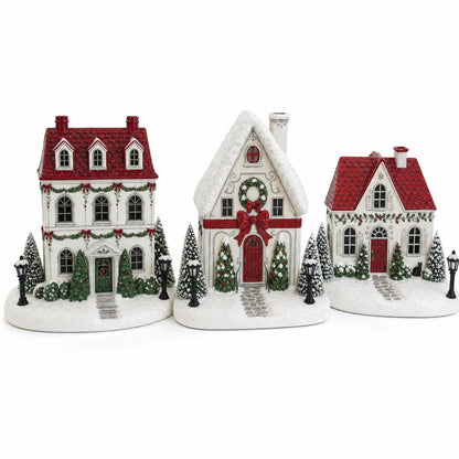 🎄 Mistletoe Lane™ Christmas Cottage Diffuser – Light-Up Christmas Village with Magical Chimney Mist ✨
