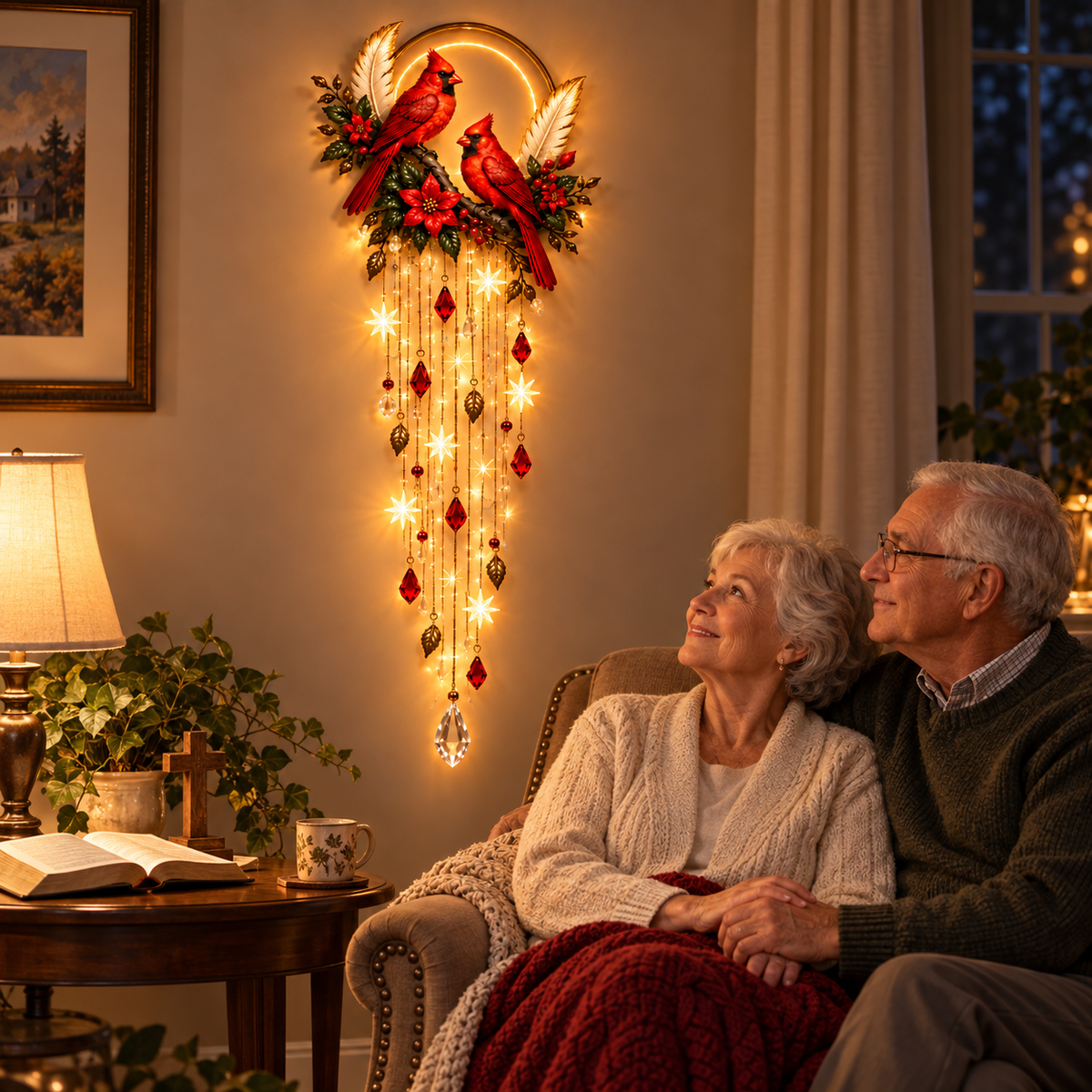 ✨️🐦Heavenly Cardinal Remembrance Light™|More than a wall light—a gentle reminder that love never truly leaves home