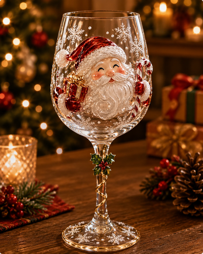 ⏰Last day 50% OFF 🍷Christmas 3D Wine Glass Collection Gift Box Set🎄