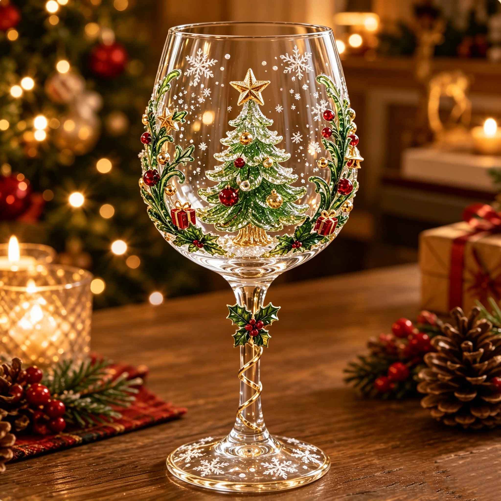 🎄Last day 50% OFF🎁Christmas 3D Wine Glass Collection Gift Box Set✨