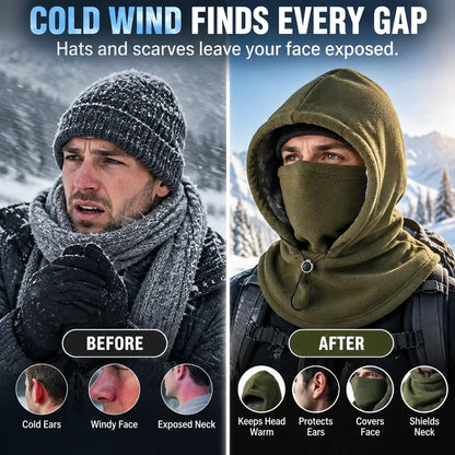 🥶 Fleece Balaclava Hood – Full Face & Neck Winter Protection for Outdoor Adventures(✨Buy 3 Free Shipping)