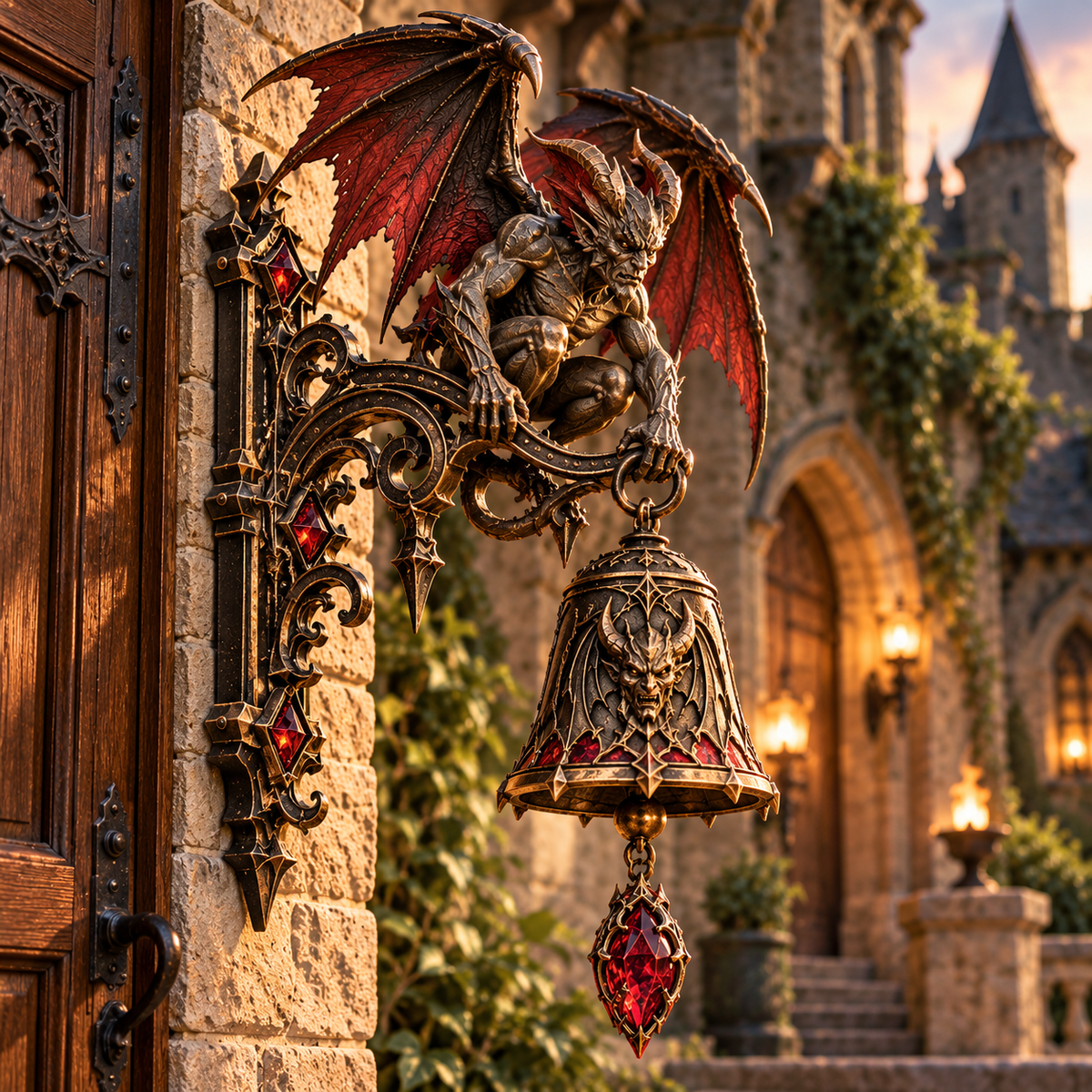 🐉 Gatekeeper Guardian Bell™ – 3D Medieval Dragon & Gargoyle Welcome Bell Collection