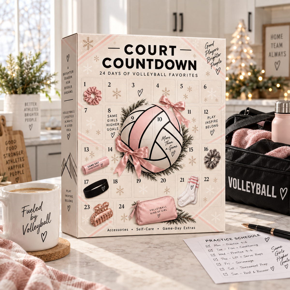 ✨Last Day 50% OFF✨🏐 Court Countdown™ – 24 Days of Volleyball Christmas Surprises