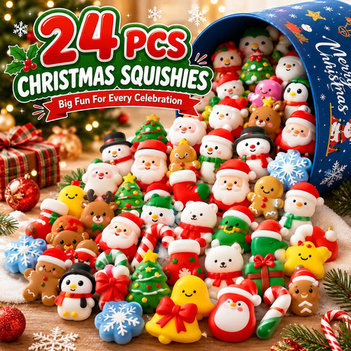 🔥 LAST DAY 50% OFF - 🎄24PCS Random Christmas Mochi Squishy Gift Set