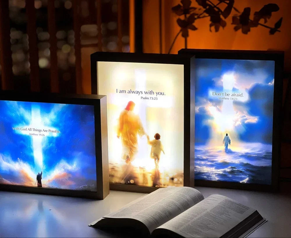 Handcrafted The Jesus Lamp 'I Am Always With You'