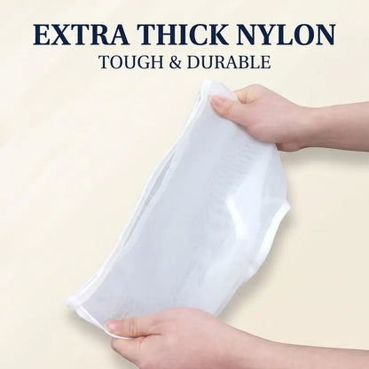 Bowl-Shaped Nylon Nut Milk Bag, Reusable Strainer Bags（3Pcs）