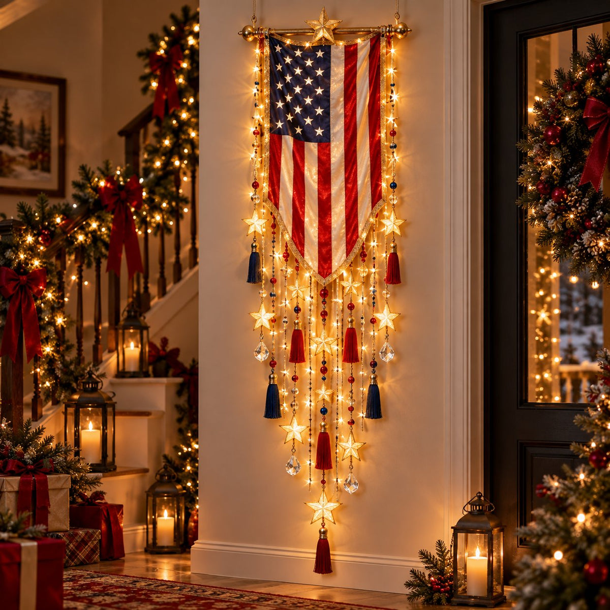 🗽 Liberty 250 Starfall™ – Celebrate America’s 250th With a Glowing Patriotic Wall Display