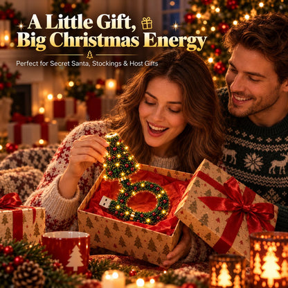 🌲Cozy Christmas Tree Glow Projector Ligh – USB-Powered Cozy Holiday Decor