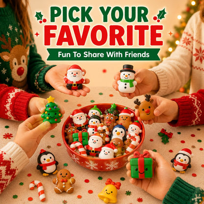 🔥 LAST DAY 50% OFF - 🎄24PCS Random Christmas Mochi Squishy Gift Set