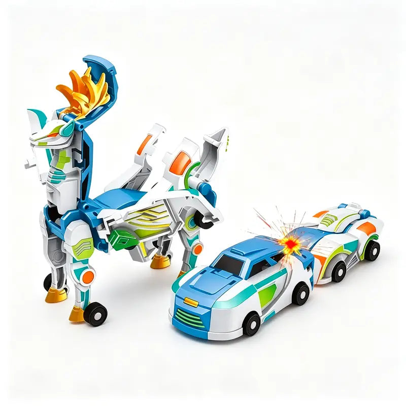 Magnetic Transforming Dragon Race Car! 2-in-1 Transformable Dragon & Racing Vehicle Toy🚗