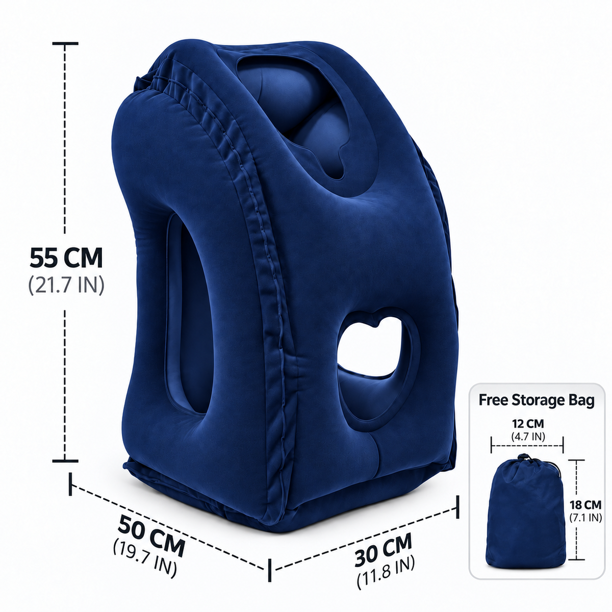 🔥 50% OFF – ✈️Ergonomic Inflatable Travel Pillow | 45° Comfort Support for Better Sleep Anywhere
