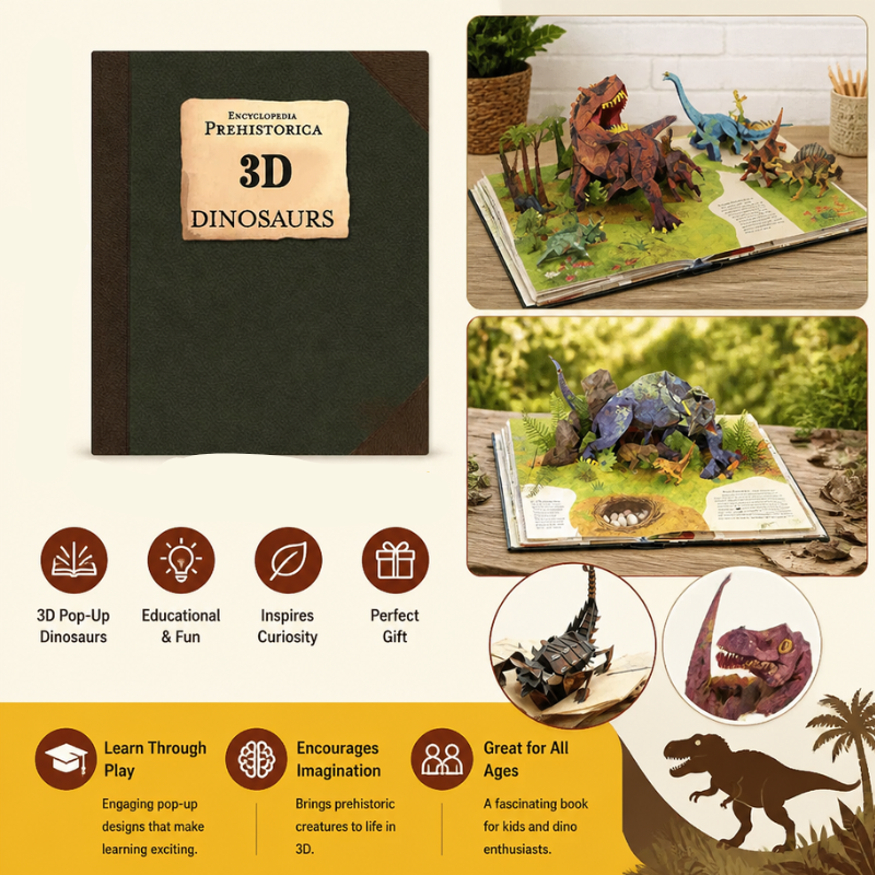 🦖 Open the Book. Watch Dinosaurs Come to Life!
