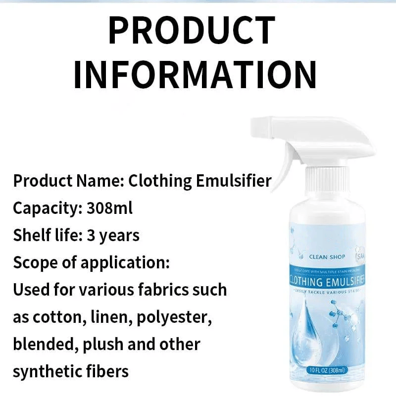 👔Clothing emulsifier, Non-Ionic Laundry Pre-Treatment - Your Go-To Laundry Cleaner✨