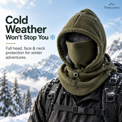 🥶 Fleece Balaclava Hood – Full Face & Neck Winter Protection for Outdoor Adventures(✨Buy 3 Free Shipping)