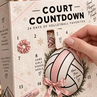 ✨Last Day 50% OFF✨🏐 Court Countdown™ – 24 Days of Volleyball Christmas Surprises