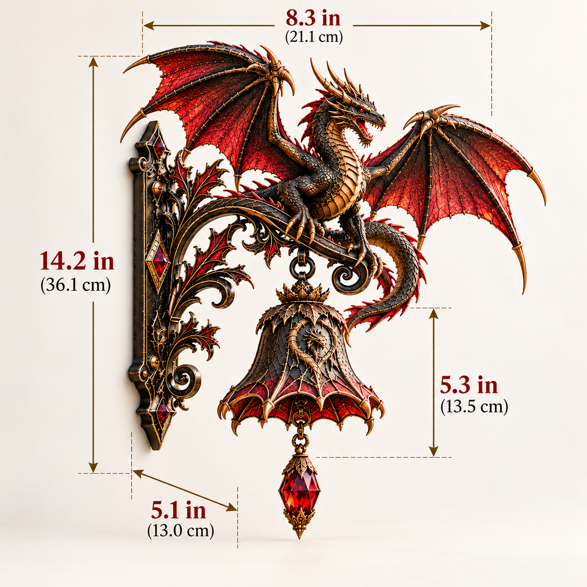 🐉 Gatekeeper Guardian Bell™ – 3D Medieval Dragon & Gargoyle Welcome Bell Collection