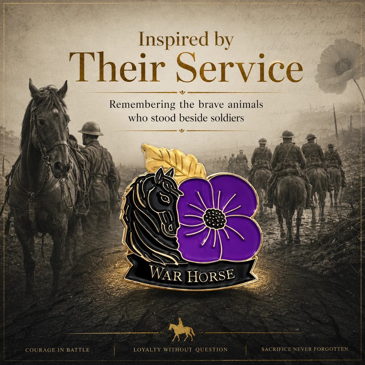 War horses remembered for their service