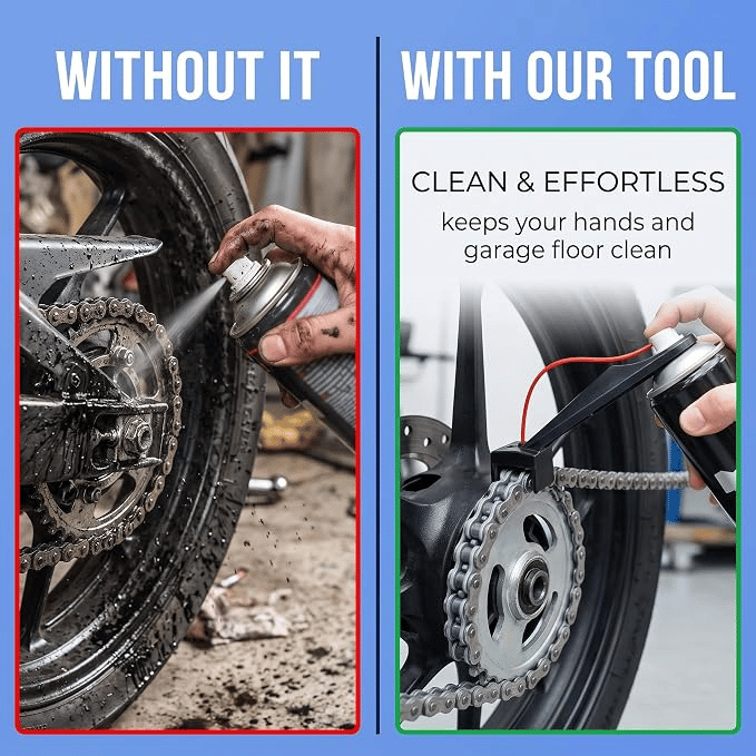 🏍️ ChainMate Pro™ – Precision Motorcycle Chain Lubrication Tool