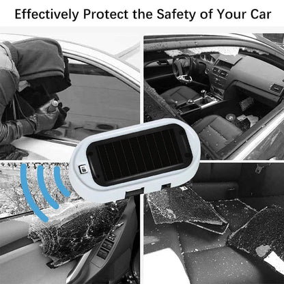 🚗🌞Solar Car Anti-Theft Light – solar + USB charged, auto-flashes at night. Realistic LED mimics active alarm – deters thieves without wiring. 🛡️