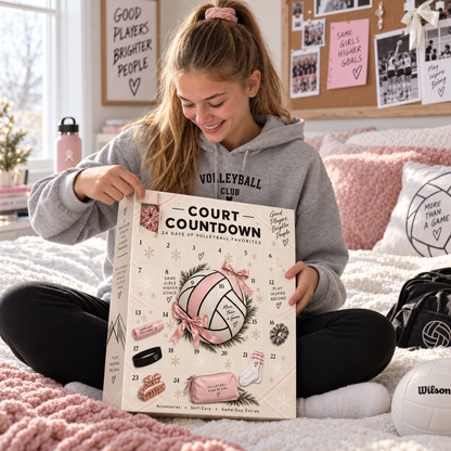 ✨Last Day 50% OFF✨🏐 Court Countdown™ – 24 Days of Volleyball Christmas Surprises